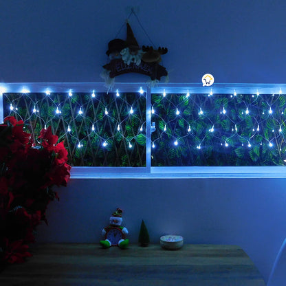 Extensión Luz Led Cenefa 200 LED 6 Mts Luces Navidad Blanco