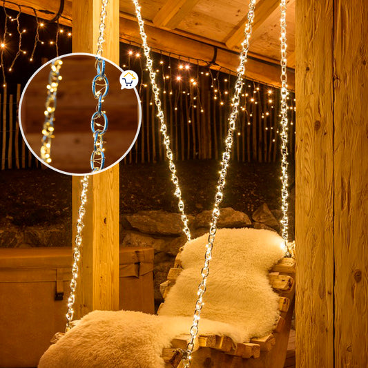 Extensión Micro LED Lineal 10 Mts 100 Luces Navidad Cálida