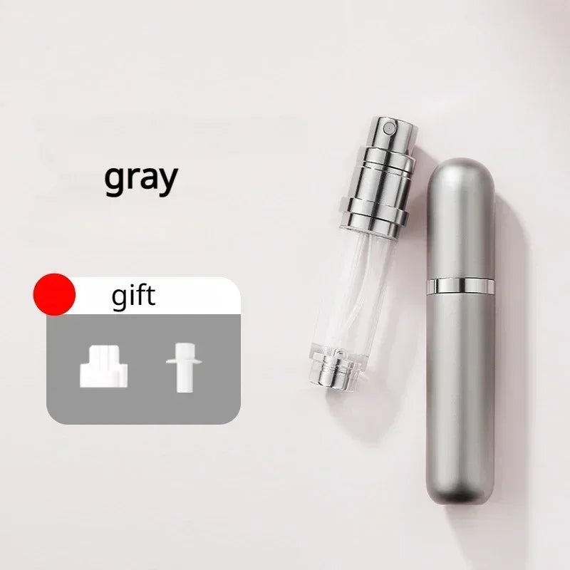 🟡 Mini botella de Perfume recargable de 5ml, botella cosmética portátil, botella pulverizadora, atomizador, contenedor en aerosol, botellas recargables de viaje, oficina, estudio, fuera de la casa