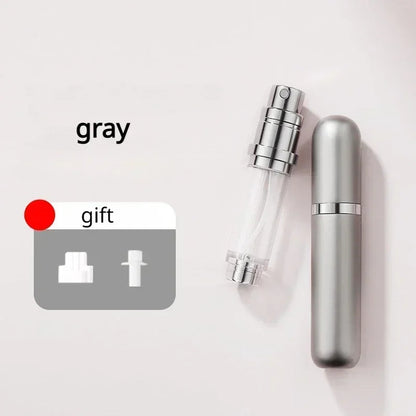 🟡 Mini botella de Perfume recargable de 5ml, botella cosmética portátil, botella pulverizadora, atomizador, contenedor en aerosol, botellas recargables de viaje, oficina, estudio, fuera de la casa