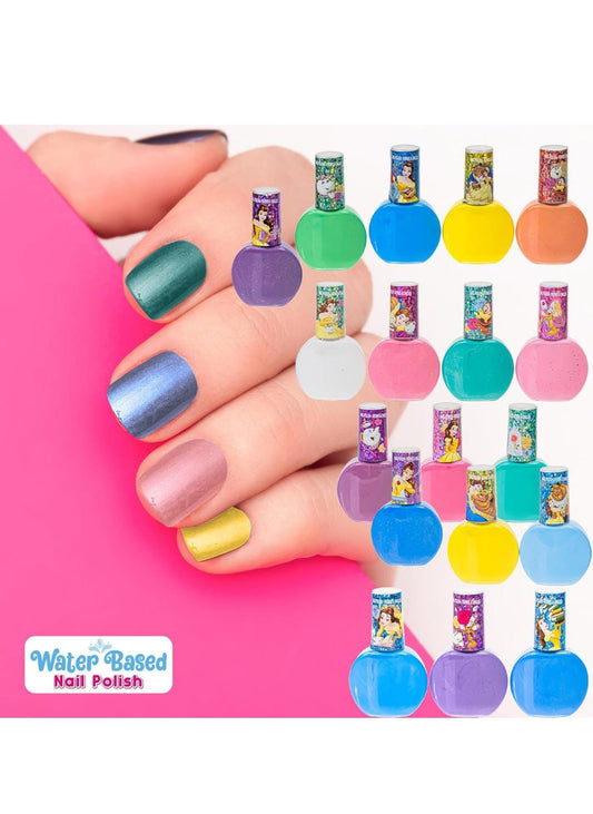 Juego de 18 esmaltes para niñas princesas Disney