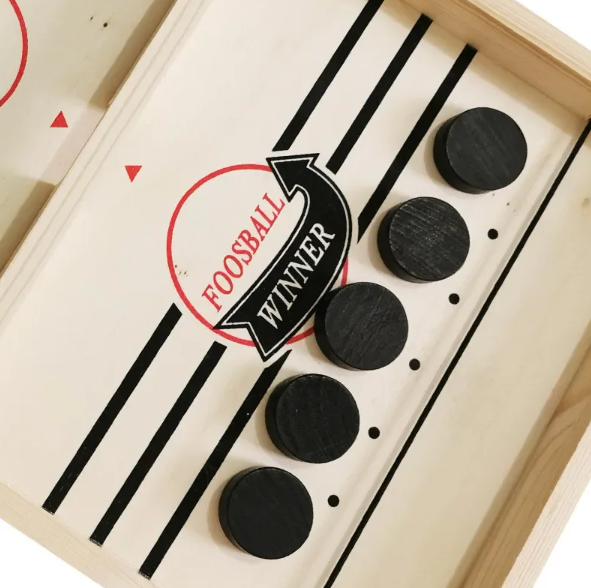 Juego de hockey de mesa de madera
