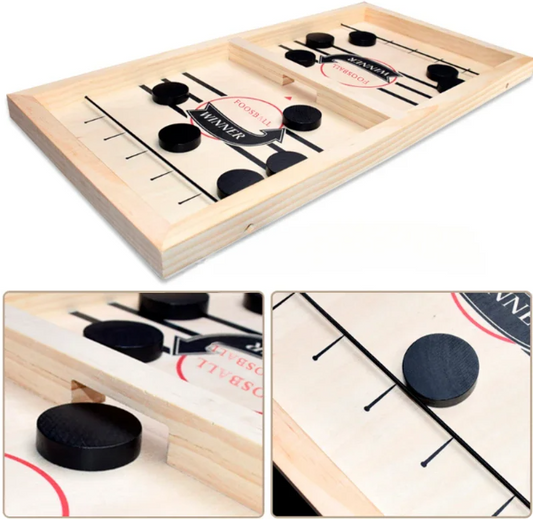 Juego de hockey de mesa de madera
