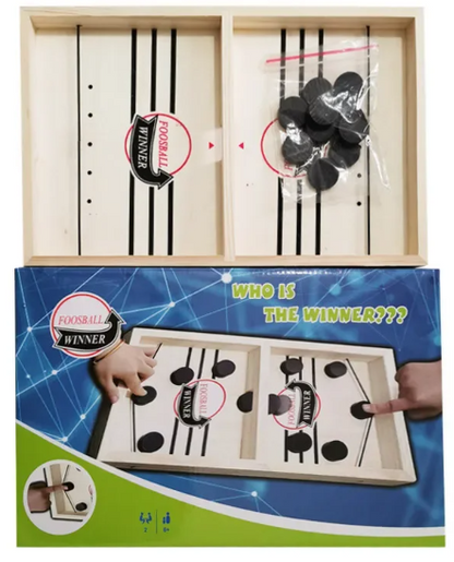 Juego de hockey de mesa de madera