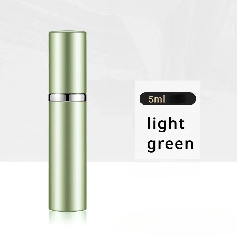 🟡 Mini botella de Perfume recargable de 5ml, botella cosmética portátil, botella pulverizadora, atomizador, contenedor en aerosol, botellas recargables de viaje, oficina, estudio, fuera de la casa