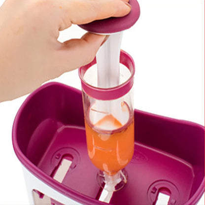 🟡 Set Exprimidor de comida para bebés recién nacidos, mascotas o el hogar, exprimidor de alimentos, bolsa de almacenamiento de suplementos, contenedor de alimentación para bebés, mascotas o el hogar