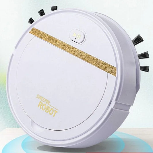 Mini Aspiradora Robotina Robótica Residuos Barridos Robot Blanco
