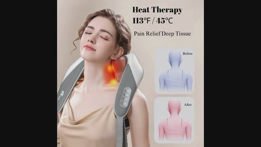 Masajeador Shiatsu para Cuello y Espalda