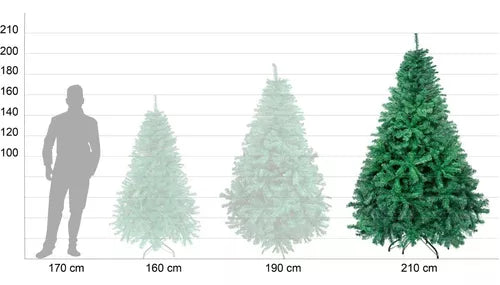 Árbol De Navidad Robusto 2.10 Mts Verde