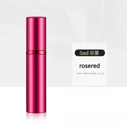 🟡 Mini botella de Perfume recargable de 5ml, botella cosmética portátil, botella pulverizadora, atomizador, contenedor en aerosol, botellas recargables de viaje, oficina, estudio, fuera de la casa