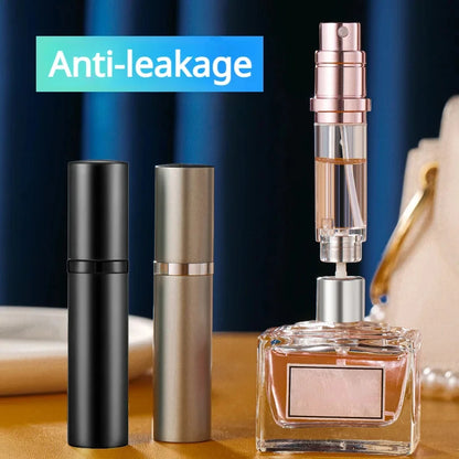 🟡 Mini botella de Perfume recargable de 5ml, botella cosmética portátil, botella pulverizadora, atomizador, contenedor en aerosol, botellas recargables de viaje, oficina, estudio, fuera de la casa